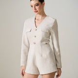 GLADYS TWEED JUMPSUIT