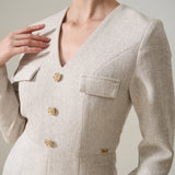 GLADYS TWEED JUMPSUIT