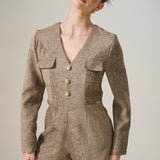 GLADYS TWEED JUMPSUIT