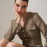 GLADYS TWEED JUMPSUIT