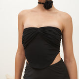 DATE NIGHT BUSTIER WITH ROSE STRAPS