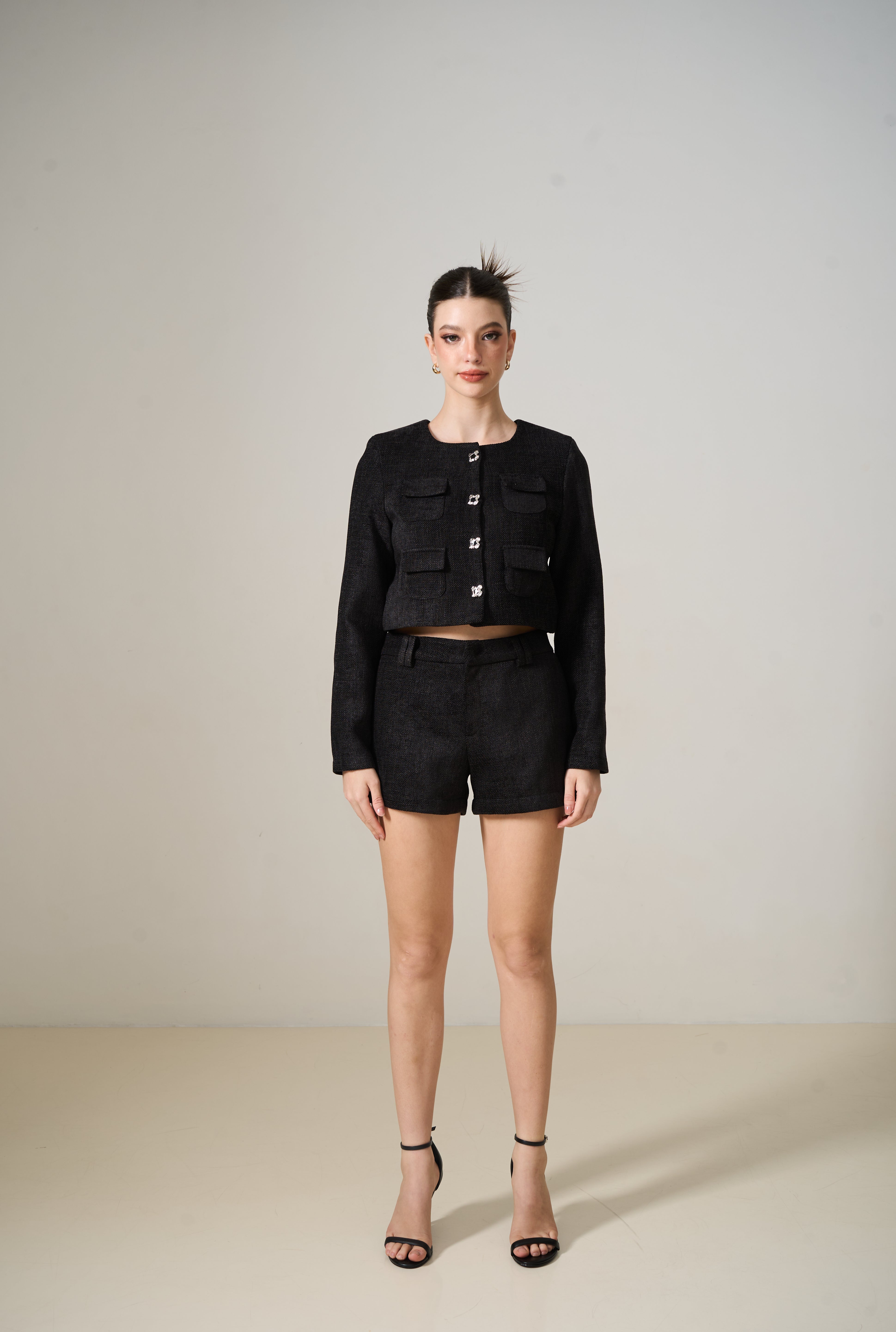 MURIEL TWEED SHORTS